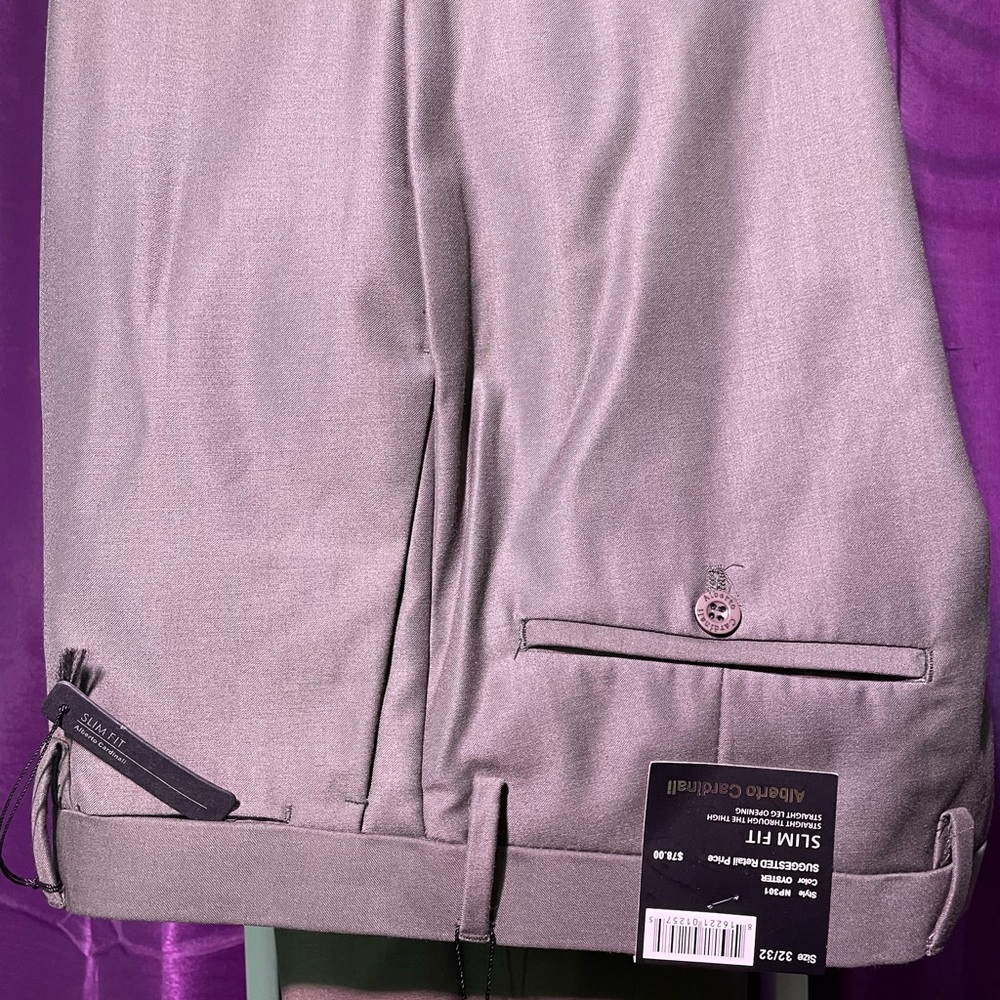 Men’s pants slim fit color OYSTER